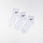 Nike ponožky Everyday Lightweight Ankle 100WhiteBlack 3 pack – Sleviste.cz