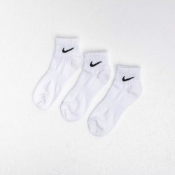 Nike ponožky Everyday Lightweight Ankle 100WhiteBlack 3 pack