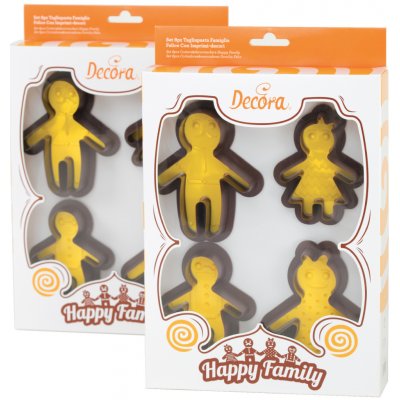 Decora VYKRAJOVÁTKA SADA - POSTAVIČKY (happy family) 4ks – Hledejceny.cz