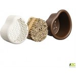 Organic bee hotel chestnut brown 25 cm – Zboží Dáma