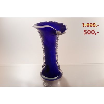 Váza skleněná Modrá mušle od 500 Kč - Heureka.cz