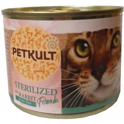 Petkult Cat Sterilized with Rabbit GF 12 x 185 g