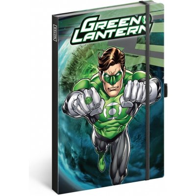 Presco Notes Green Lantern linkovaný 13 x 21 cm – Zboží Živě