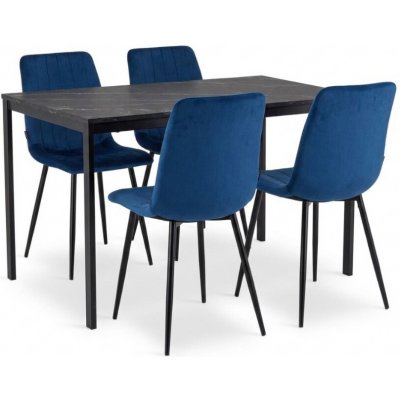 Textilomanie stůl Ramod + židle Lava 1 + 4 – Zboží Dáma