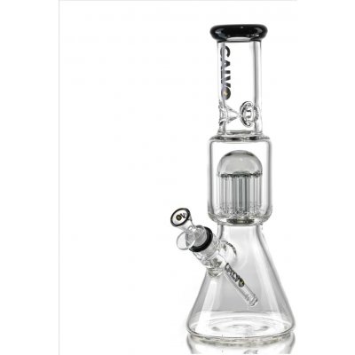 CALVO Skleněný bong Tree Perc Beaker černý 35 cm zábrus 14 mm – Hledejceny.cz