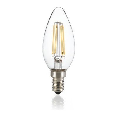 Ideal Lux 188928 LED žárovka Filament B35 1x4W E14 320lm 3000K stmívatelná, čirá – Hledejceny.cz
