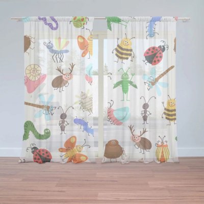 Záclony Hmyz: 2 ks - 150x250 cm - Sablio – Hledejceny.cz