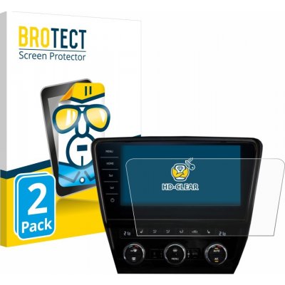 Ochranné fólie 2x BROTECT HD-Clear Screen Protector for Skoda Octavia RS 245 2019 Infotainment System 9.2" – Zboží Mobilmania