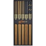 Tokyo Design Studio Čínské jídelní hůlky Black Stripe 5 párů – Zboží Dáma