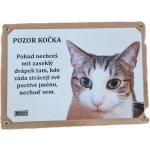Výstražná cedulka - Kočka domácí – Hledejceny.cz