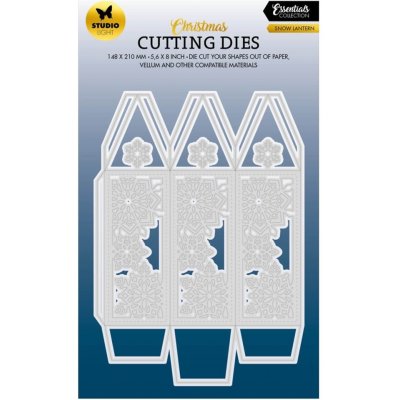 Studio Light Vyřezávací šablona Studio Light, 14x17,3 cm Zasněžená lucerna – Zboží Dáma