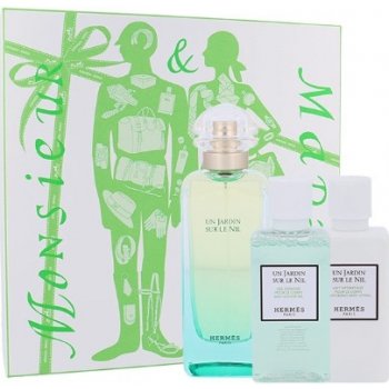 Hermés Un Jardin Sur Le Nil EDT 100 ml + tělové mléko 40 ml + sprchový gel 40 ml dárková sada