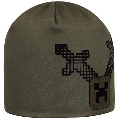 RDX Chlapecká dvojitá čepice Minecraft khaki – Zboží Dáma