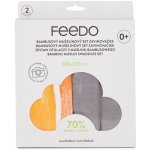 FEEDO Set zavinovaček bambusový mušelínový 2 ks 120x120 cm – Hledejceny.cz