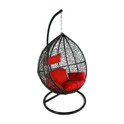 Ratan Závěsné relaxační křeslo TARA červený sedák ETP-DL002 - C – Zboží Mobilmania