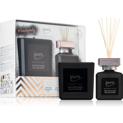 Ipuro Essentials Time To Party aroma difuzér 50 ml + Time To Party vonná svíčka 125 g – Hledejceny.cz