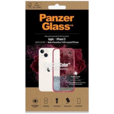 PanzerGlass PanzerGlass ClearCase - ochranné s antibakteriálním povlakem iPhone 13 Strawberry