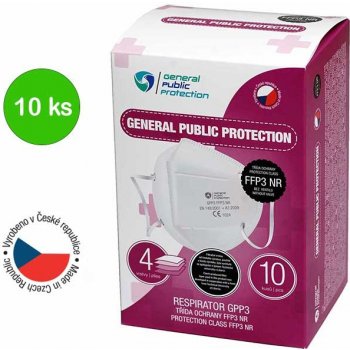 General Public Protection respirátor FFP3 10 ks