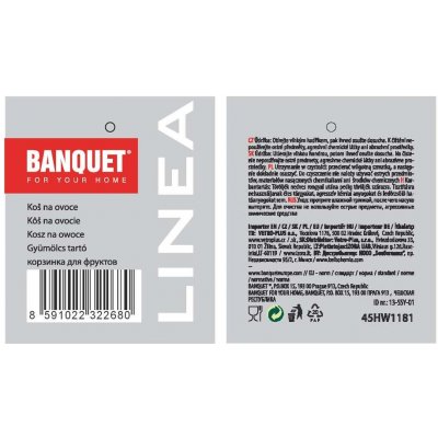 Banquet Drátěný koš LINEA 30,5x21x7 cm – Zboží Dáma