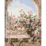 ZUTY Malování podle čísel KVĚTINY V OKNĚ 40 x 50 cm – Sleviste.cz