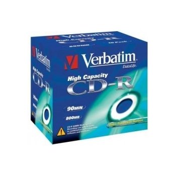 Verbatim CD-R 800MB 40x, AZO, jewel box, 10ks (43428)