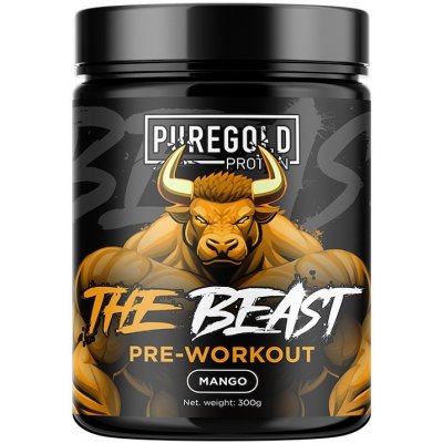 PureGold The Beast Pre-workout Příchuť Mango 0,3 kg