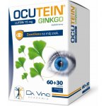 Da Vinci Ocutein Ginkgo Lutein 15 mg 60 tobolek + 30 tablet – Hledejceny.cz