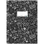 Obal na sešit Schooldoo A4 černý – Zboží Dáma