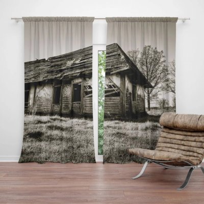 Závěsy Starý dům: 2 ks - 140x250 cm - Sablio – Hledejceny.cz