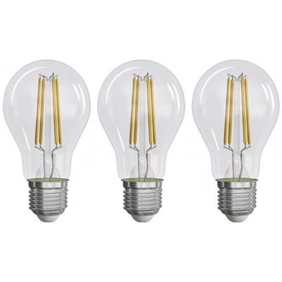 Emos LED žárovka Filament A60 E27 3,8 W 60 W 806 lm neutrální bílá 3ks