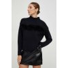 Dámský svetr a pulovr Answear Lab Vlněný svetr hřejivý s pologolfem 1514.iw černá