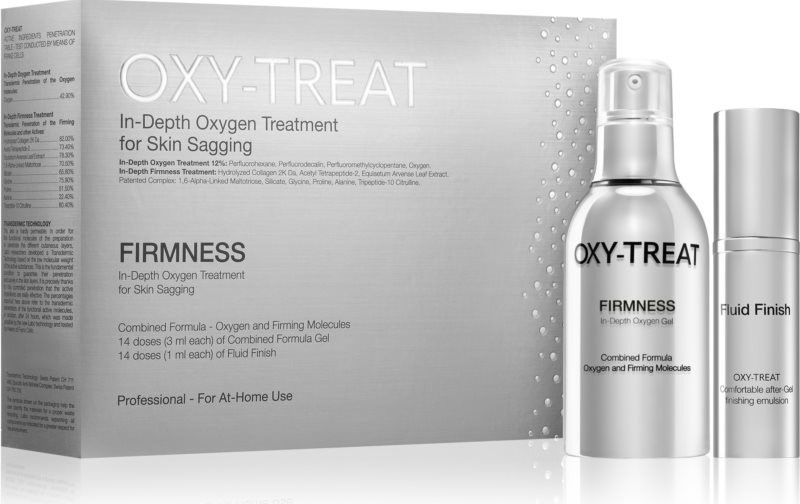 Oxy treat Firmness Firmness gel pro zpevnění pleti 50 ml + Fluid Finish finální péče 15 ml dárková sada