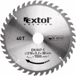 EXTOL PREMIUM pilový kotouč s SK plátky, 125x1,3x22,2mm, 40T, šířka SK plátků 2,6mm – Zboží Mobilmania