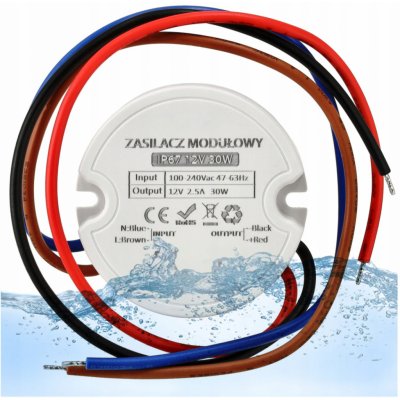 BERGE Vodotěsný napájecí zdroj - IP67 - 30W – HobbyKompas.cz