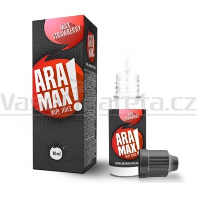 Aramax Strawberry 10 ml 0 mg – Zbozi.Blesk.cz