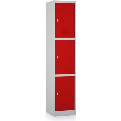 Rauman ral 3000 3 boxy 38 x 45 x 185 cm otočný zámek červená – Zboží Mobilmania