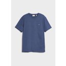 Gant tričko REG SHIELD SS T-SHIRT modrá