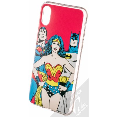 Pouzdro DC Comics Justice League 003 Apple iPhone X iPhone XS červené – Zboží Mobilmania