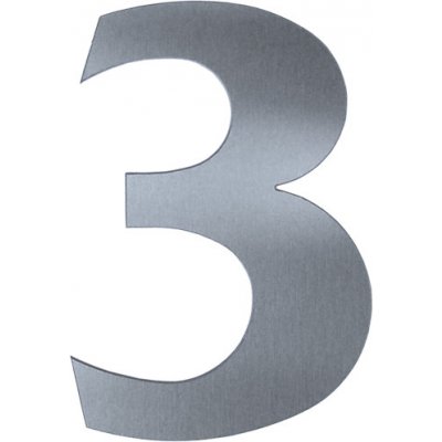 Kateon Nerezové domovní číslo popisné - FRANCE varianta: číslo 3 – Hledejceny.cz