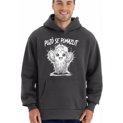 Pojď se pomazlit bílý potisk mikina OVERSIZE unisex NOVINKA – Hledejceny.cz