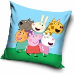 Carbotex PRASÁTKO PEPINA PEPPA NEJLEPŠÍ KAMARÁDI modrý 40x40 – Sleviste.cz
