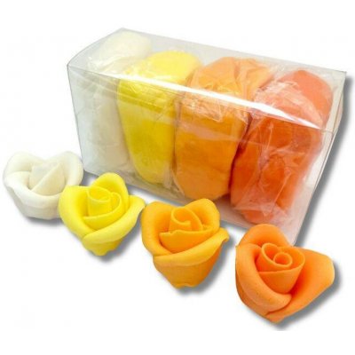 Dortisimo Fondán na dort SweetArt bílý, žlutý a oranžový vanilkový 4x100 g – Hledejceny.cz