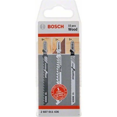 Bosch Wood 15-dílná sada pilových plátků do kmitací pily na dřevo 2607011436 – Hledejceny.cz