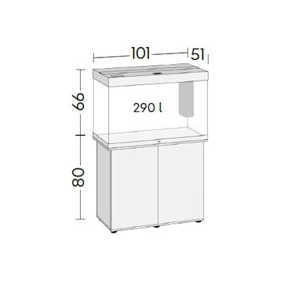 Juwel skříň SBX pro akvárium Rio 290 šedá – Zboží Dáma
