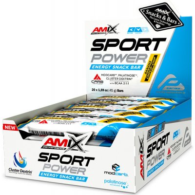 AMIX Sport Power Energy Snack Bar 45 g – Zboží Mobilmania