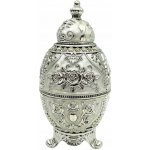 Vejce Faberge replika Bohatě zdobené Stříbrné kraslice – Zboží Dáma
