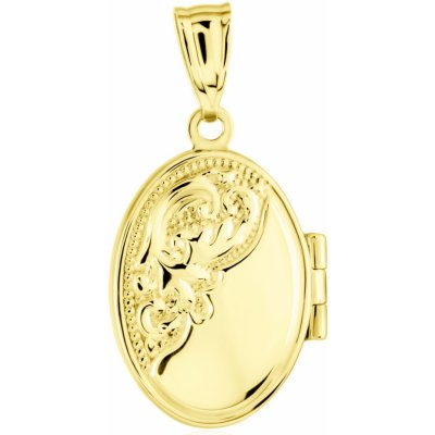 Gemmax Zlatý otevírací medailon GLPYN 22401 – Zboží Mobilmania