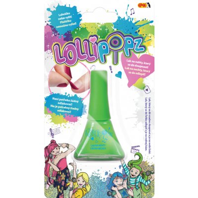 EP line Lukky Lak na nehty Lollipopz dětský Zelený slupovací 5,5ml na kartě t11174