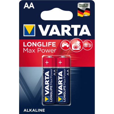 Varta Longlife Max Power AA 2ks 4706101412 – Zboží Mobilmania