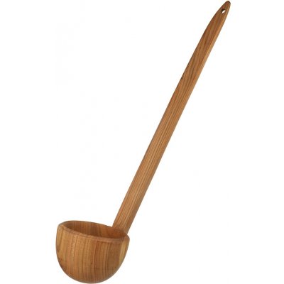 ČistéDřevo Dřevěná naběračka velká 53 cm tmavá - žufánek – Zboží Mobilmania